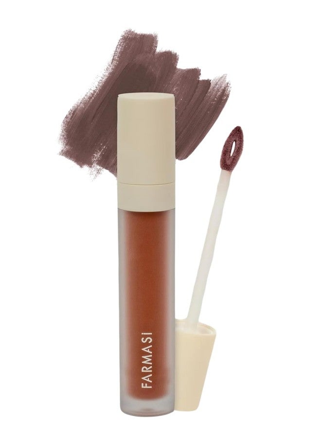FARMASi Make Up Matte Liquid Lipstick, Long-Lasting and Ultra-comfortable, High-Impact, Lightweight, Organic, Pure Pigments 0.14 fl.oz (Sun Breeze) - Image 1